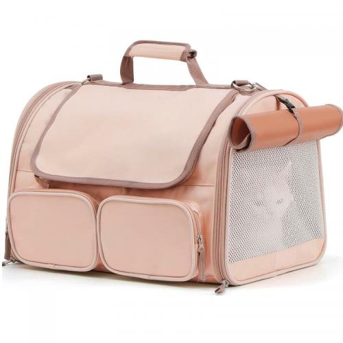 Pet Carrier with 2 Front Storage Pockets