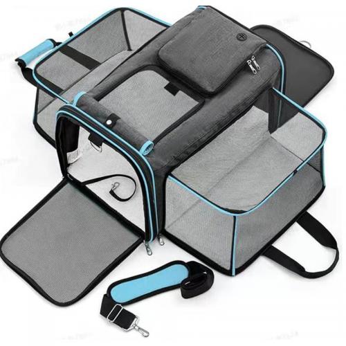 2 Sides Extension Mesh Pet Carrier